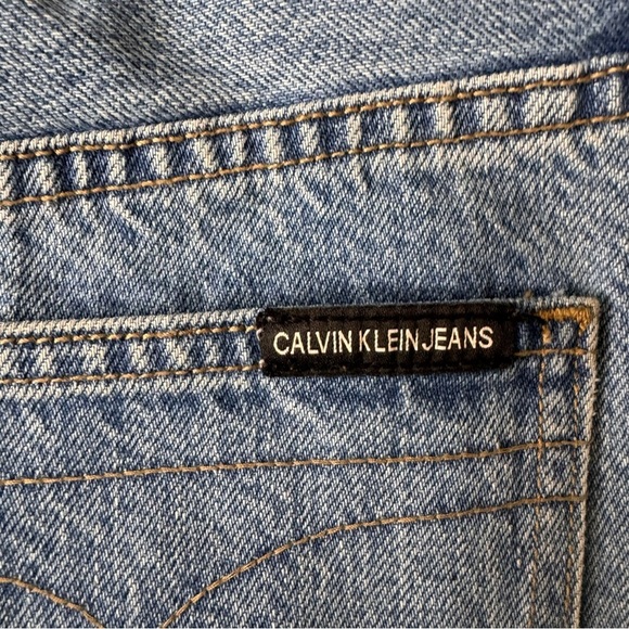 Calvin Klein High Rise Straight Jeans Premium Italian Denim Size 29 100% Cotton - Picture 13 of 16